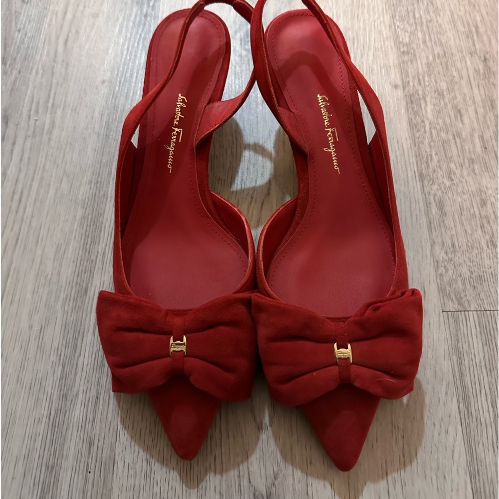 Ferragamo red heels